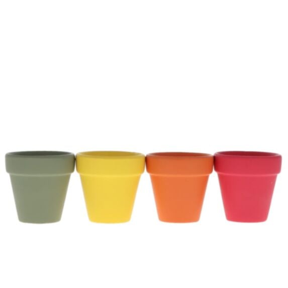Bougie citronnelle pot terracotta jaune/orange/vert/rose