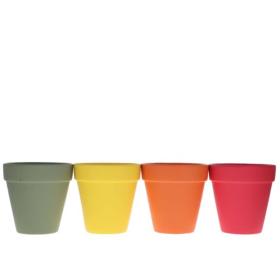 Bougie citronnelle pot terracotta jaune/orange/vert/rose