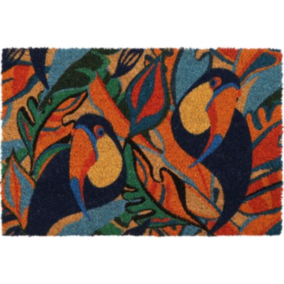 Paillasson Tapis Coco 40x60cm multicolore toucan - LUANCE