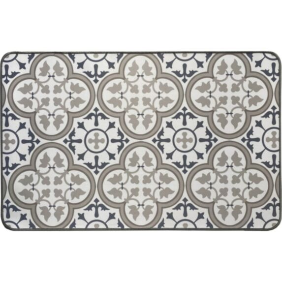 Tapis imprimé 50 x 80 cm Paco polyester bleu - LUANCE