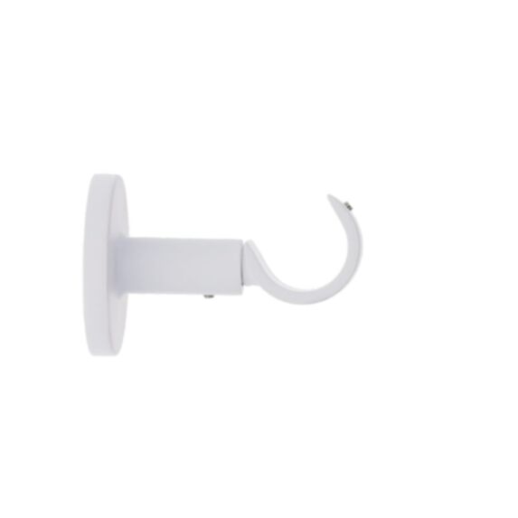 Lot de 2 supports simple ouverts Ø28 mm 65 mm blanc mat - LUANCE