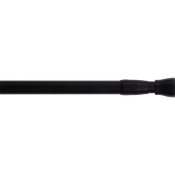 Tringle extensible entre-murs 110-200cm noir satiné - LUANCE