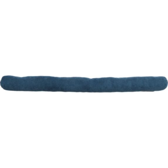 Boudin de porte simple bourrelet velours cotelé 80 cm bleu canard - LUANCE