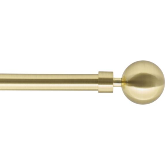 Kit tringle à rideaux extensible 120-210cm Ø19mm doré embout Maïa - LUANCE