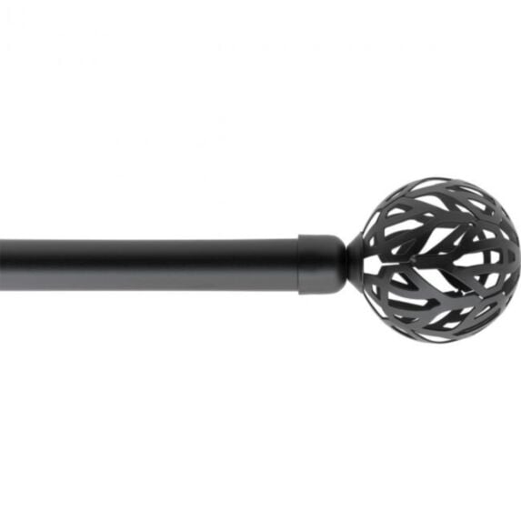 Kit de tringle extensible noir mat