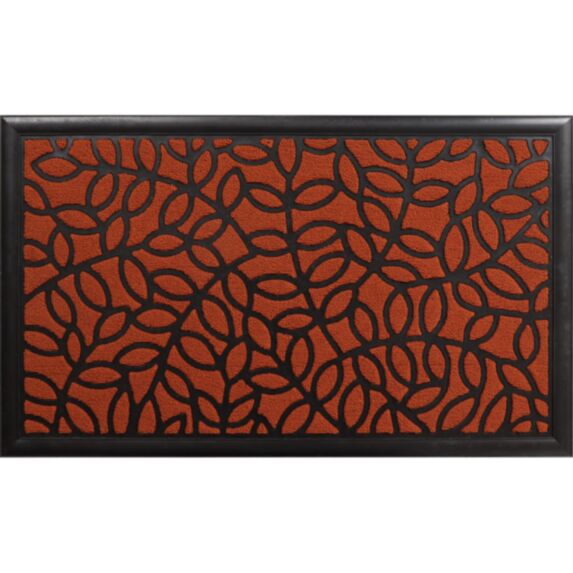 Tapis 45x75cm polypropylène/caoutchouc Bronx terracotta - LUANCE