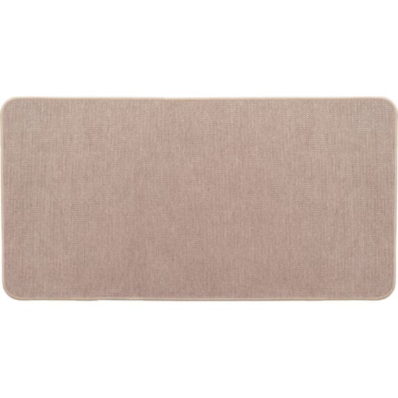 Tapis 45x80cm polyester velours Hexagone beige - LUANCE