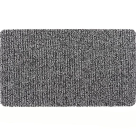 Tapis 40 x 70 cm PVC gris/noir - LUANCE