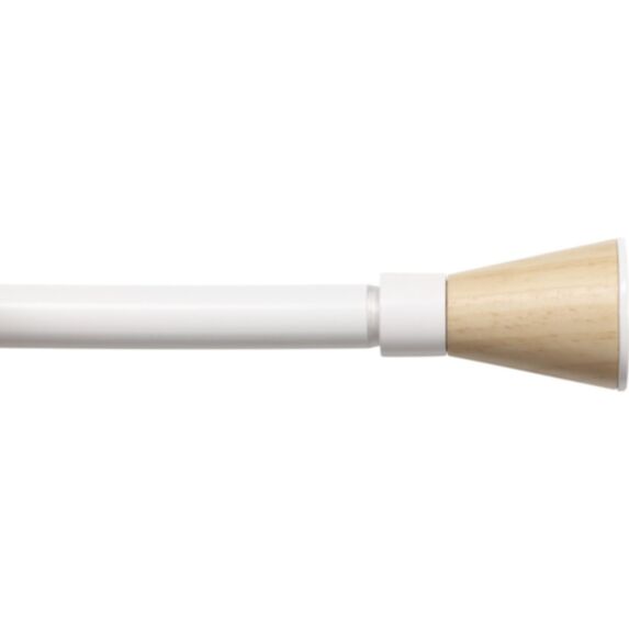 Kit extensible 90-160 cm Ø19 embout Harmonie blanc mat - LUANCE