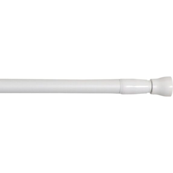 Tringle extensible entre-murs 135-250cm blanc satiné - LUANCE