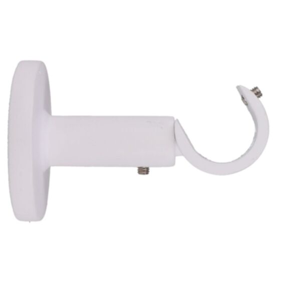 Support simple ouvert blanc mat Ø20x6cm - LUANCE