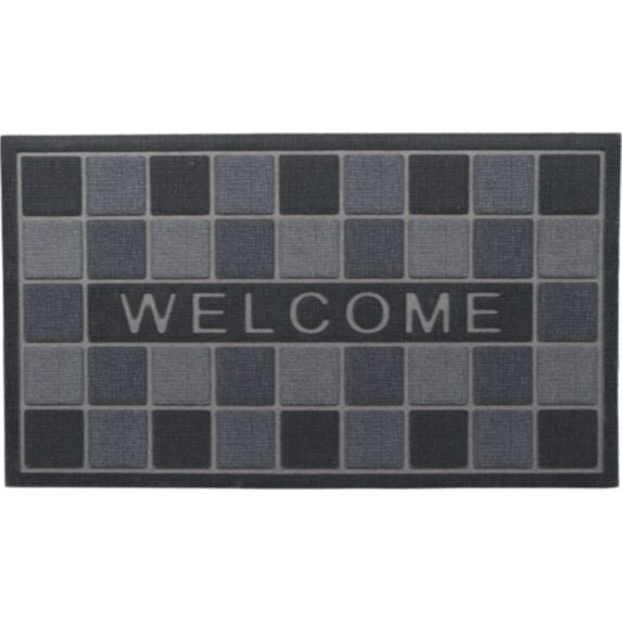 Tapis imprimé 43 x 75 cm caoutchouc Welcome - LUANCE