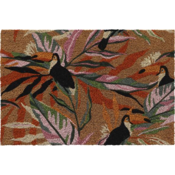 Tapis imprimé 40 x 60 cm coco/PVC Caraïbes - LUANCE