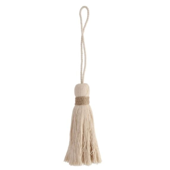 Embrasse Pompon Joy jute écru 21x4x4cm - LUANCE