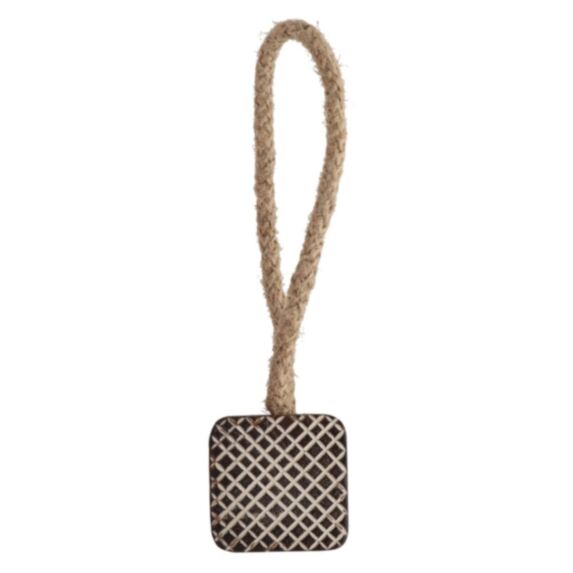Embrasse Bois Aimantée 31,5x1,6x4cm marron - LUANCE
