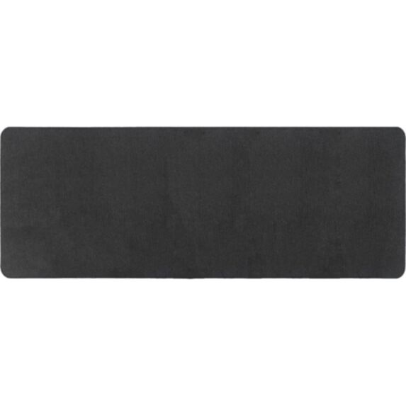 Tapis 45 x 120 cm polyester velours Hexagone noir - LUANCE