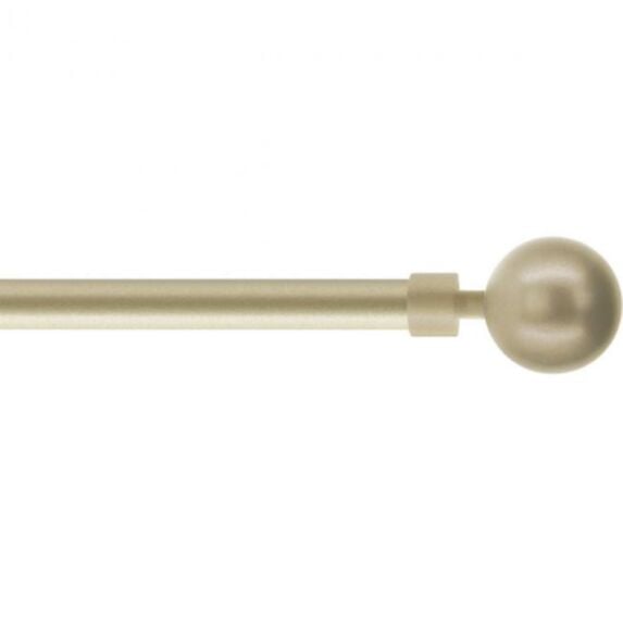 Kit barre à rideau extensible Ø19mm 90x160cm beige