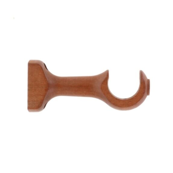 Support de barre ouvert x2 teinte chêne doré Ø28mm - LUANCE