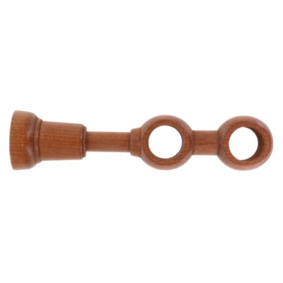 Support double X teinte chêne doré Ø28mm 21,5x5,4x5,4cm doré - LUANCE