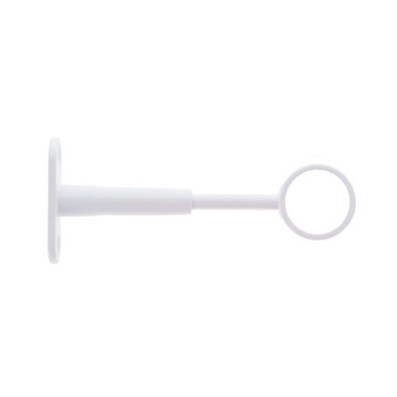 Support court réglable zinc blanc Ø22mm - LUANCE