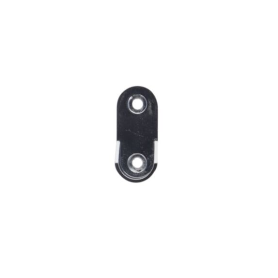 Naissance ovale zinc 3x1,5cm chrome x2 - LUANCE