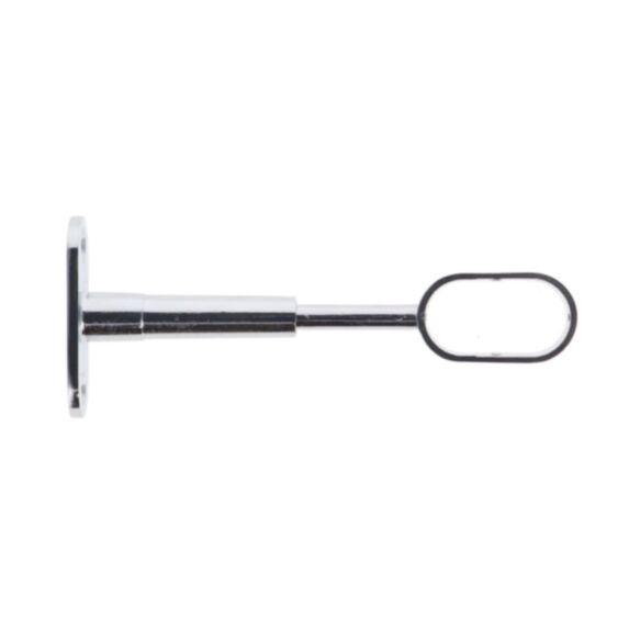 Support court réglable autre matière chromé 30x15 argent - LUANCE