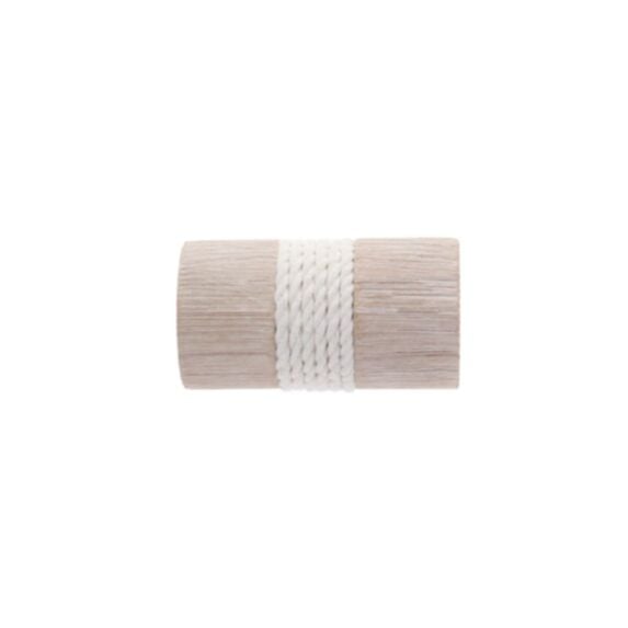 Embout bouchon Ceruse avec corde x2 Ø28mm naturel vieilli - LUANCE
