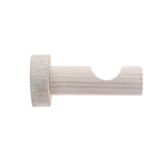 Support de barre Ceruse naturel vieilli 7cm x1 Ø28 - LUANCE