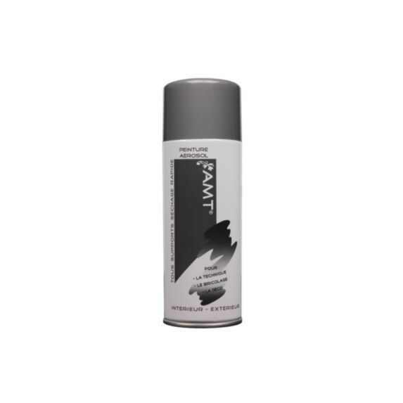 Peinture aérosol à effet métallisé gris - AMT