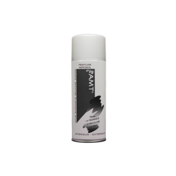 Peinture aérosol à effet métallisé blanc - AMT