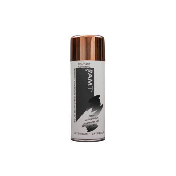 Peinture aérosol à effet métallisé chrome bronze - AMT