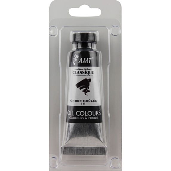 Peinture à l'huile tube 45 mL ombre brûlée - AMT