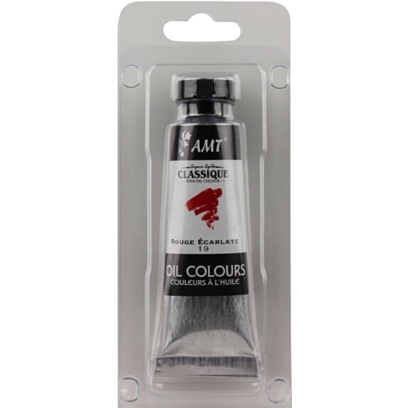 Peinture à l'huile tube 45 mL rouge écarlate - AMT