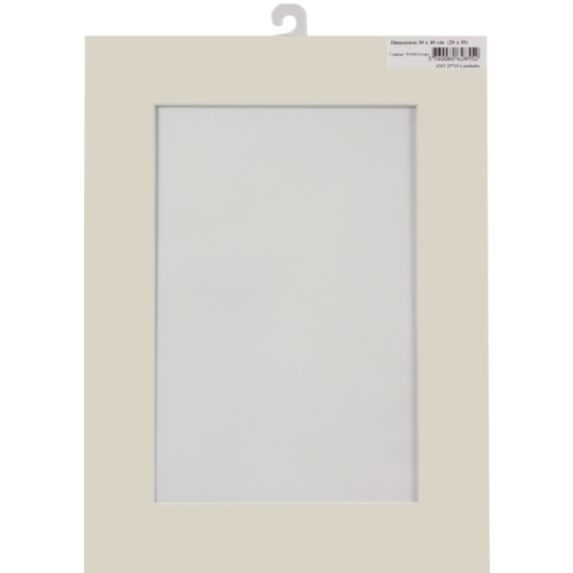 Passe partout 30 x 40 cm ouverture 20 x 30 cm ivoire - AMT