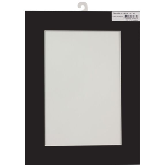 Passe partout 30 x 40 cm ouverture 20 x 30 cm noir - AMT