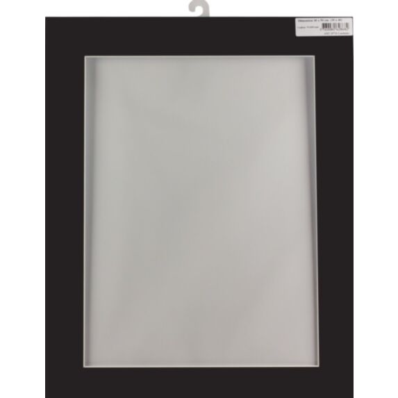 Passe partout 40 x 50 cm ouverture 30 x 40 cm noir - AMT