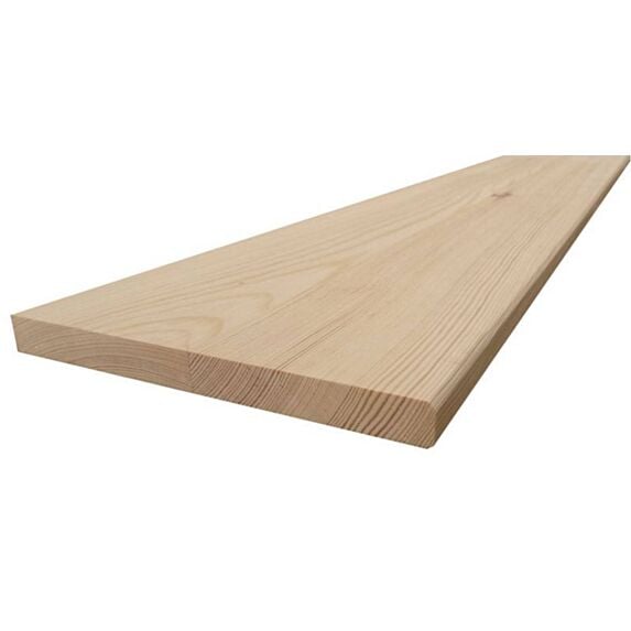 Tablette pin rustique bord arrondi 18mm 200x60cm