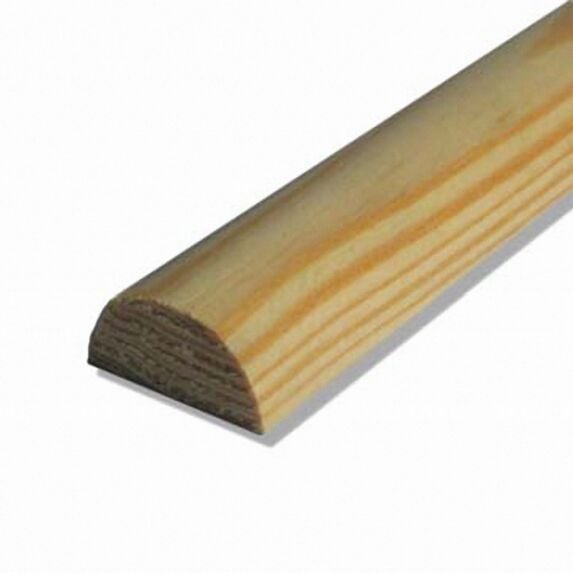 1/2 rond pin 2400 x 12 x 15 mm - SUPBOIS