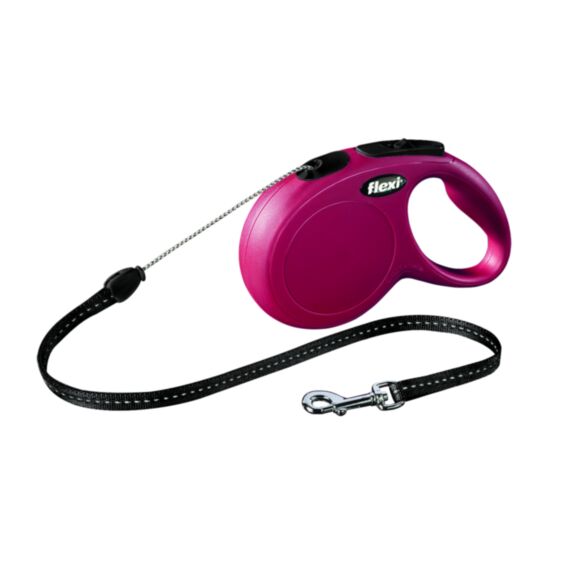 Laisse Sangle Newclassic Cord S 8m Rouge - ZOLUX
