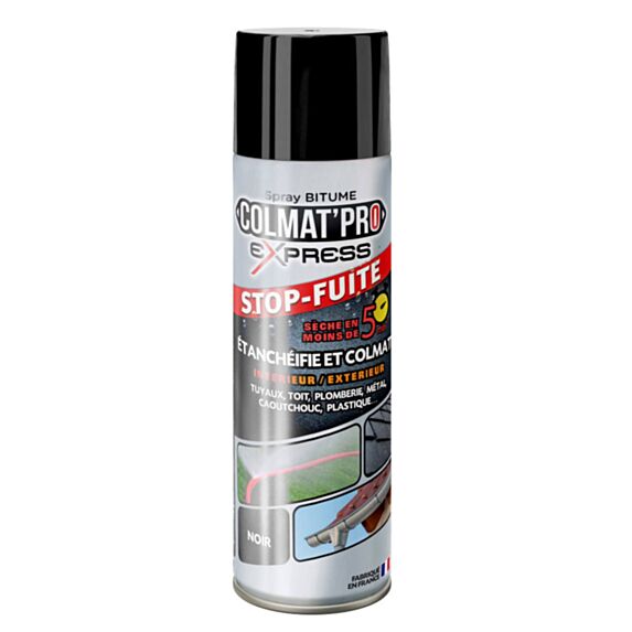 Bombe aérosol spray bitume Colmat'Pro Express 300ml noir - BROSZIO TOOLS