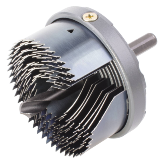 Scie cloche multi-lames ø 60, 68, 74 mm Label TUV - WOLFCRAFT