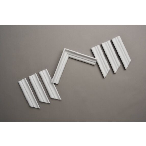 Set de 4 angles adhésifs Romina blanc - DECOSA