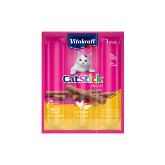 Friandise chat stick poulet foie x3 - VITAKRAFT