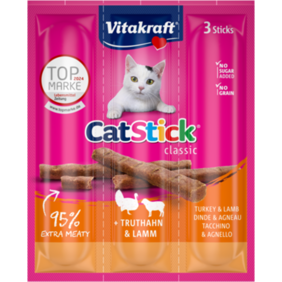 Friandise chat Stick mini dinde agneau x3 - VITAKRAFT