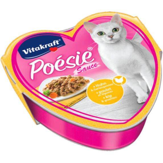 Nourriture chat Poésie Déli Sauce poulet, barquette 85 g - VITAKRAFT