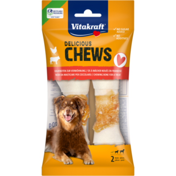 Friandise chien Chews os noué poulet x2 - VITAKRAFT