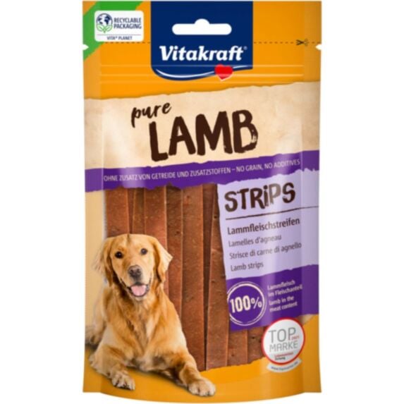 Friandise chien Pure Lamelle agneau 80g - VITAKRAFT