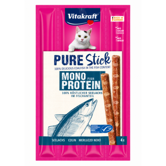 Friandise chat Pure Stick poisson 5g x4 - VITAKRAFT