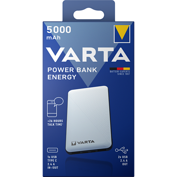 Batterie externe Power Bank Energy 5000 mAh - VARTA