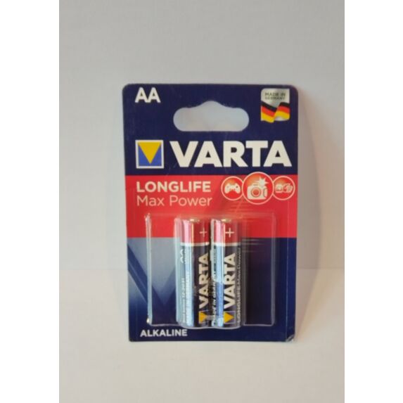 2 piles alcalines Longlife Max Power 4706 AA - VARTA